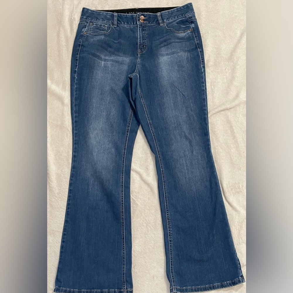 Lane Bryant Boot Cut Jeans Size 16 Regular Blue Denim Tighter Tummy Technology
